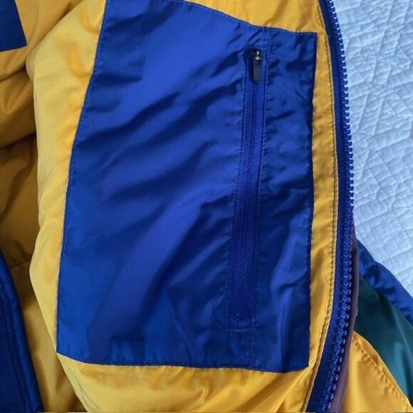 Levi's Stay Loose Oversized Puffer Down Vest Color block Men's Size Medium Retro - Picture 6 of 11